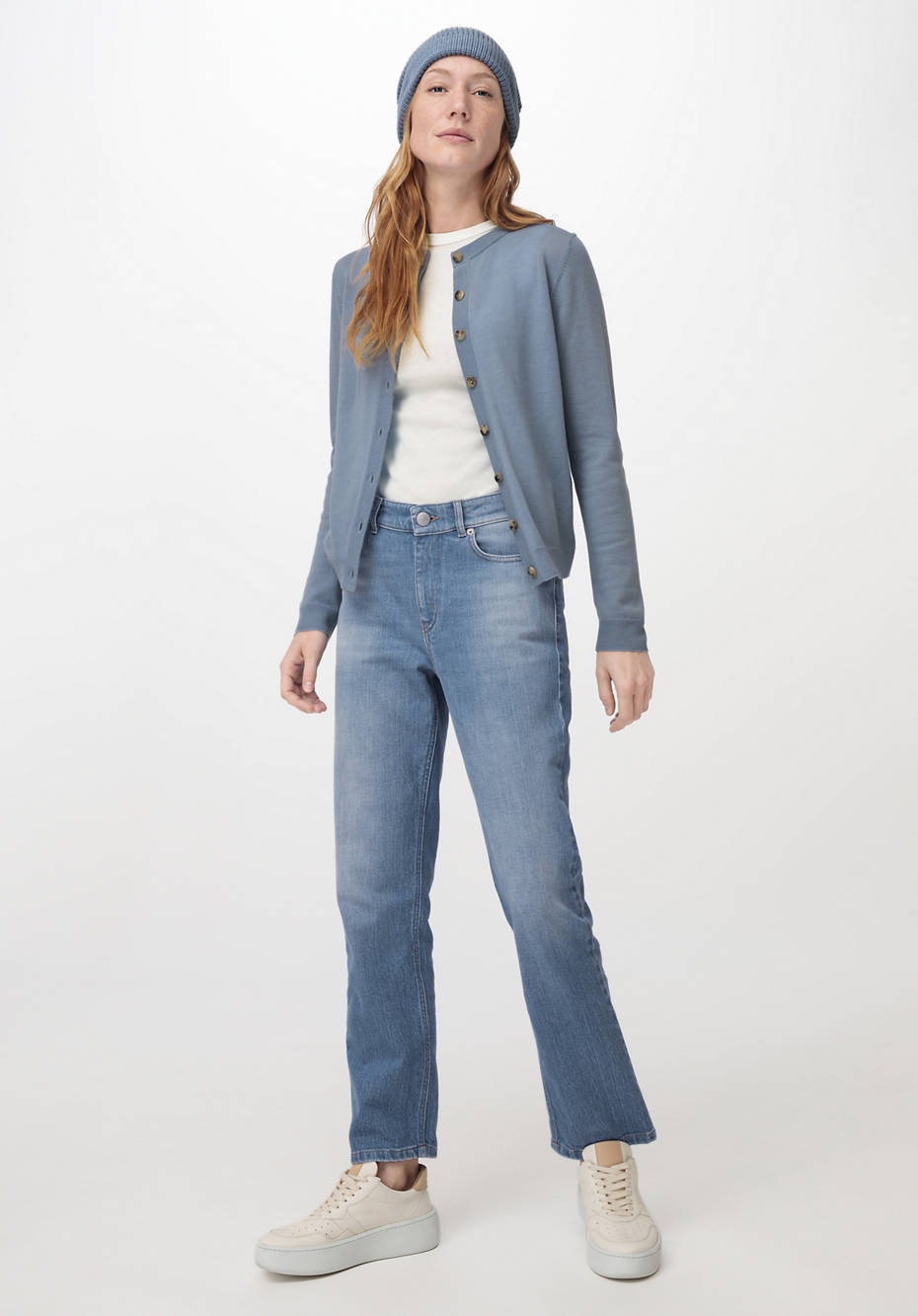 Strickjacke aus reiner Bio-Merinowolle