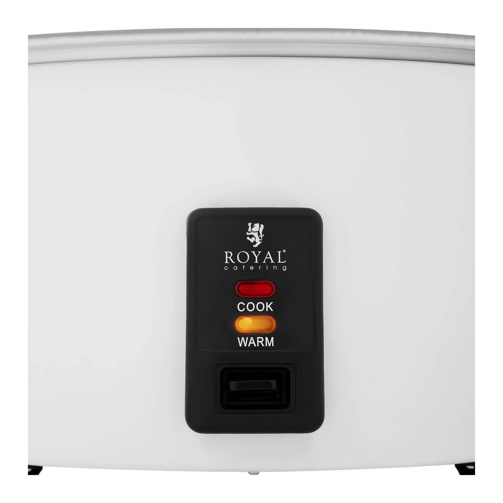 Royal Catering Reiskocher Gastro Reiskocher Elektrisch Dampfkocher Reiskochtopf Gemüsegarer 10 L, 1550 W
