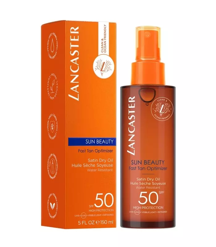 SUN BEAUTY Huile Sèche Soyeuse SPF50