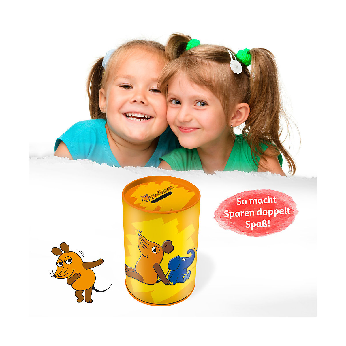 Spardose Die Maus und der Elefant