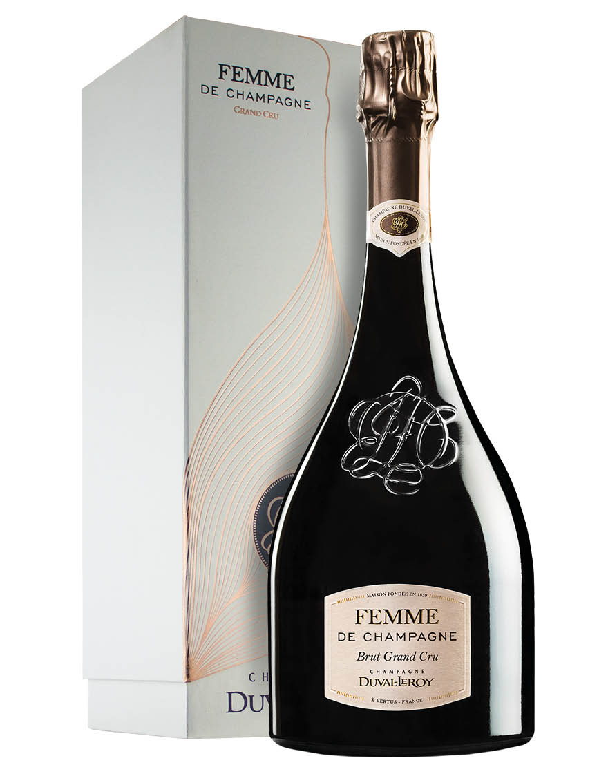 Champagne Brut Grand Cru AOC Femme de Champagne Duval-Leroy 0,75 ℓ, En Étui