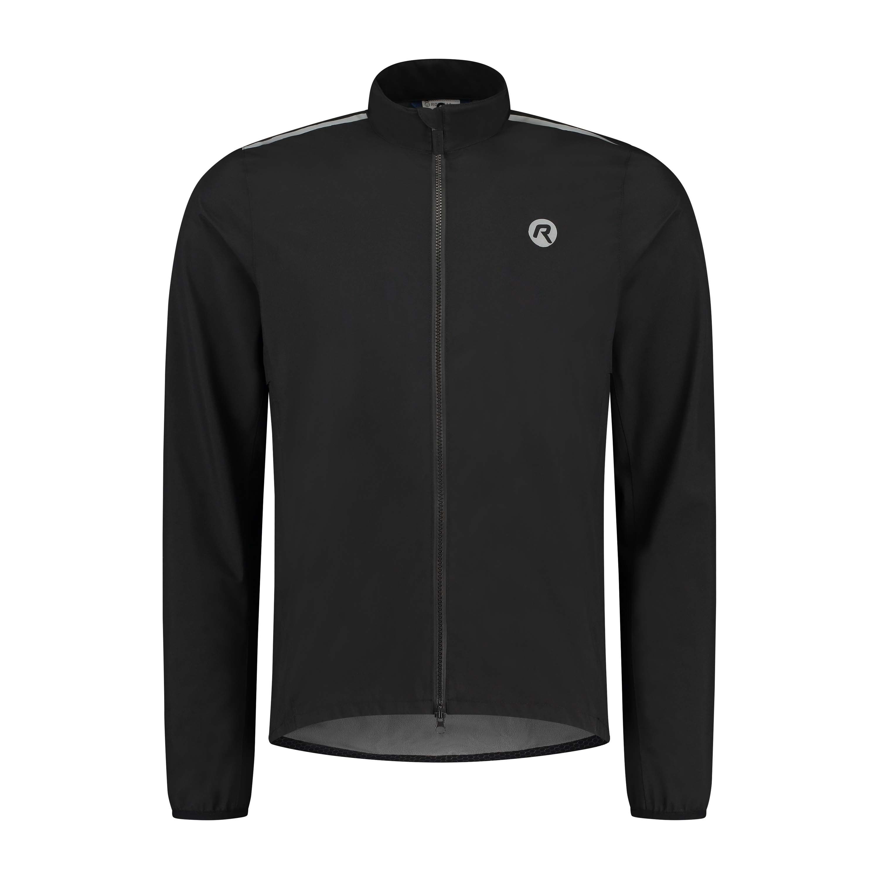 Rogelli Distance Schwarz Herren Fahrrad Regenjacke