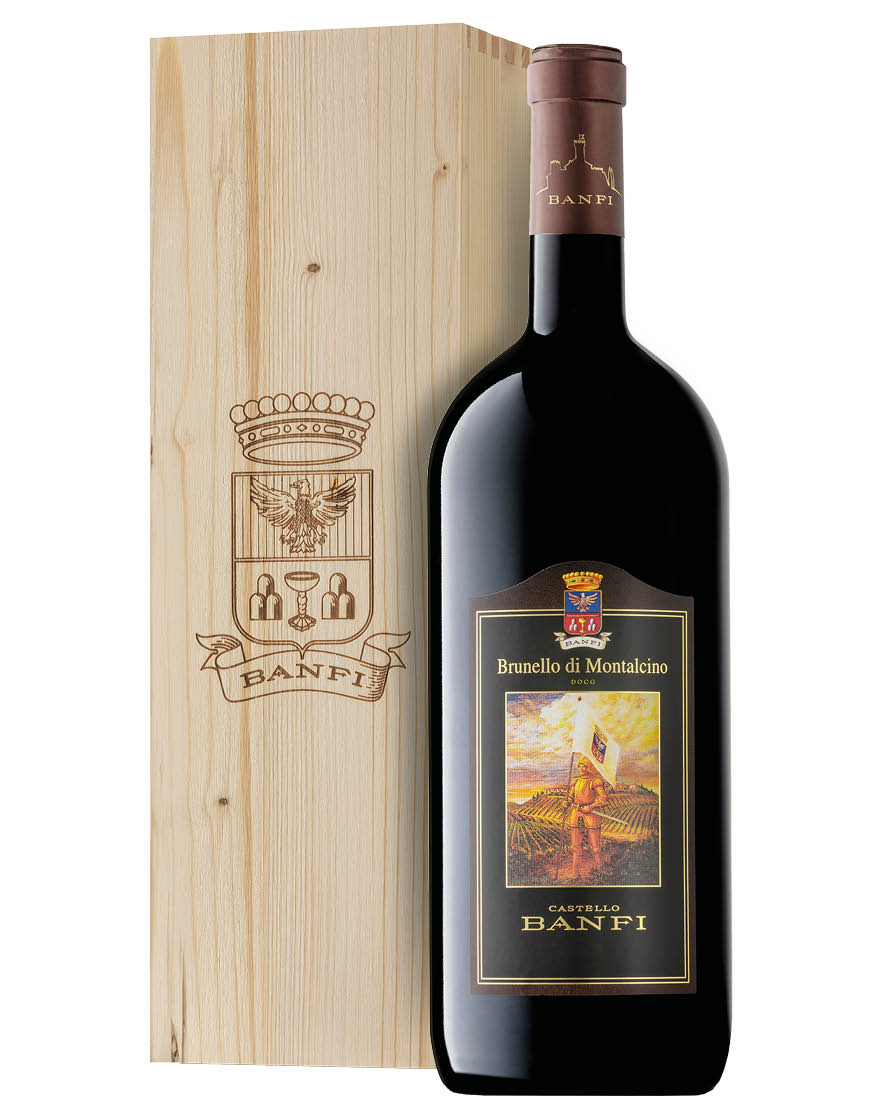 Brunello di Montalcino DOCG 2018 Banfi Magnum 1,5 ℓ, Caisse bois