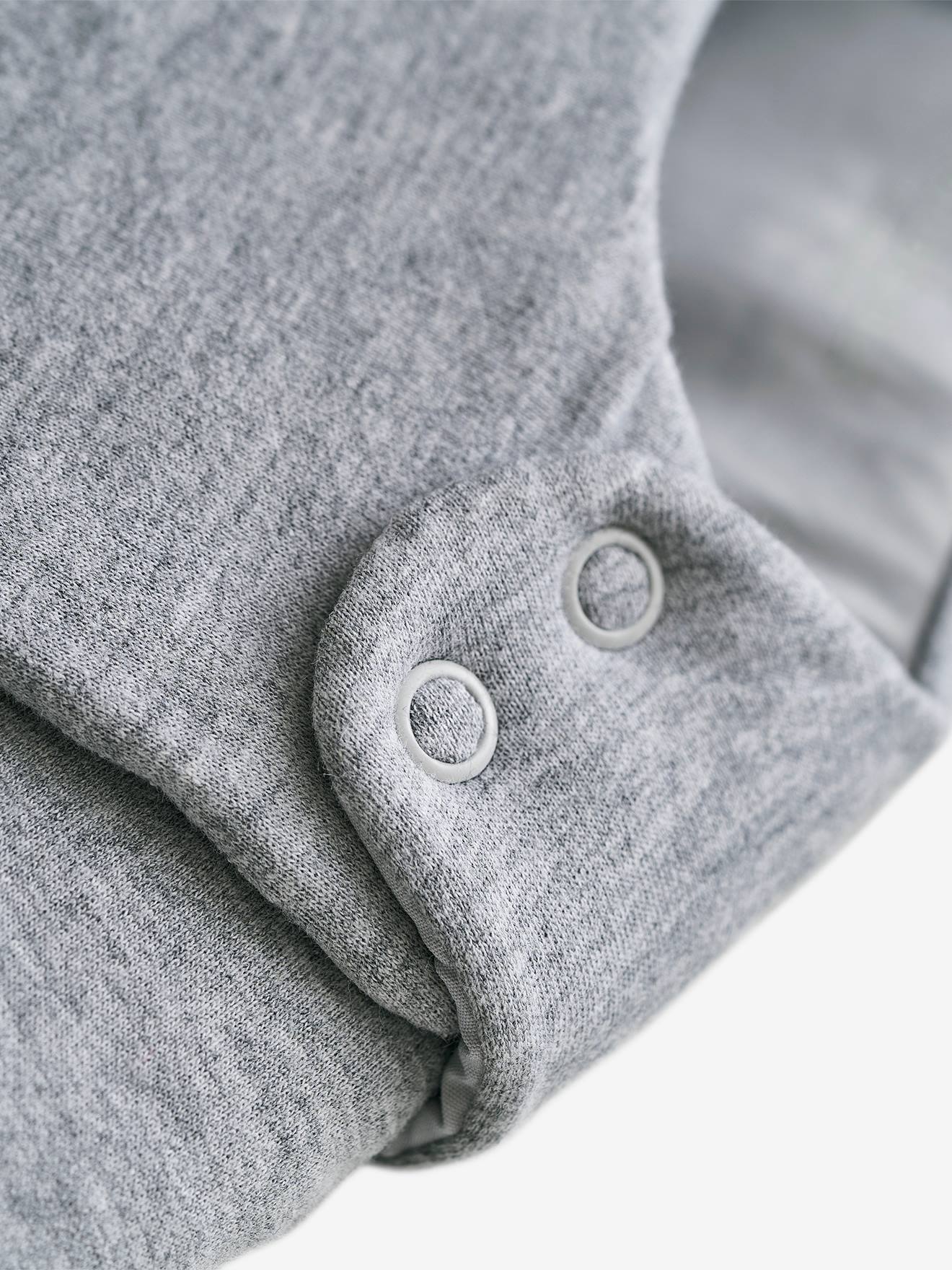 Gigoteuse manches amovibles MINI PERFECT gris chiné / bleu