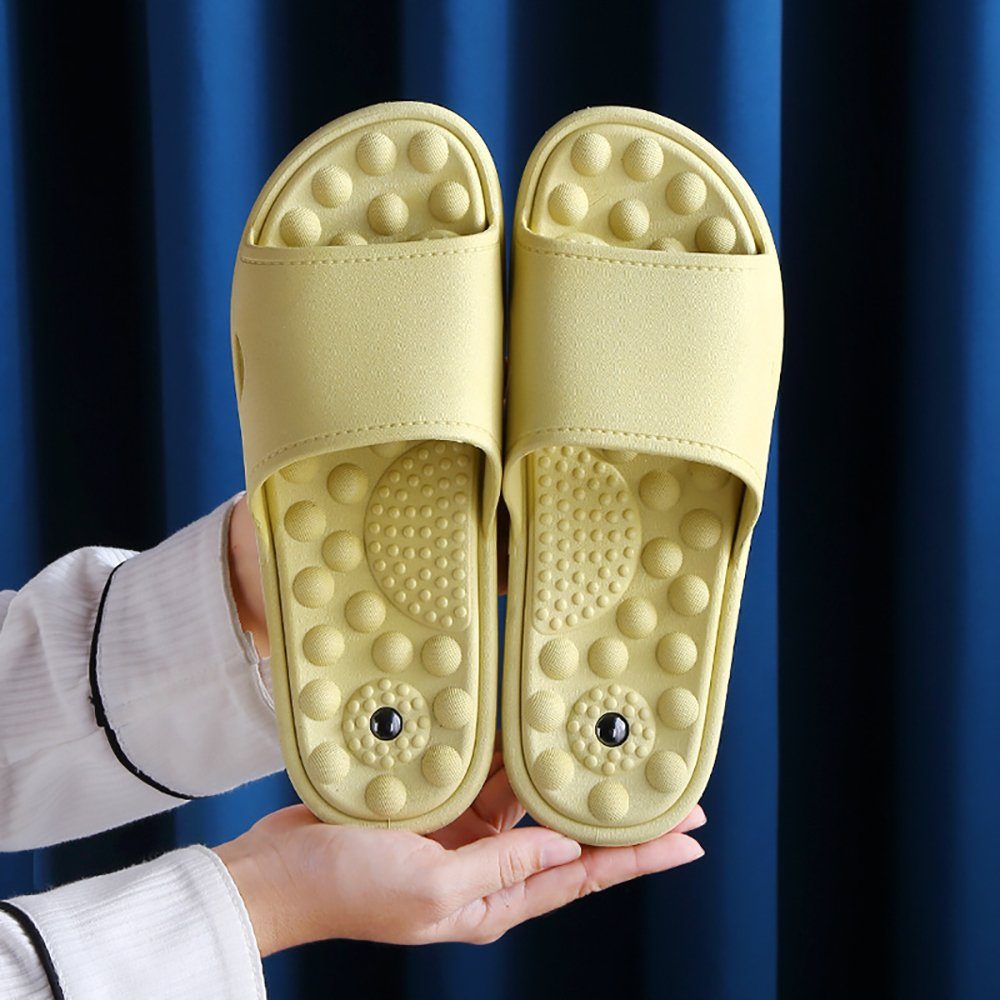 Geistesblitz Unisex Badesandalen für Damen und Herren Badesandale (Sandalen mit Weicher, Massierender Sohle, 1-tlg., Badelatschen für Meer und Schwimmbad) Herren/Damen Badeschuhe