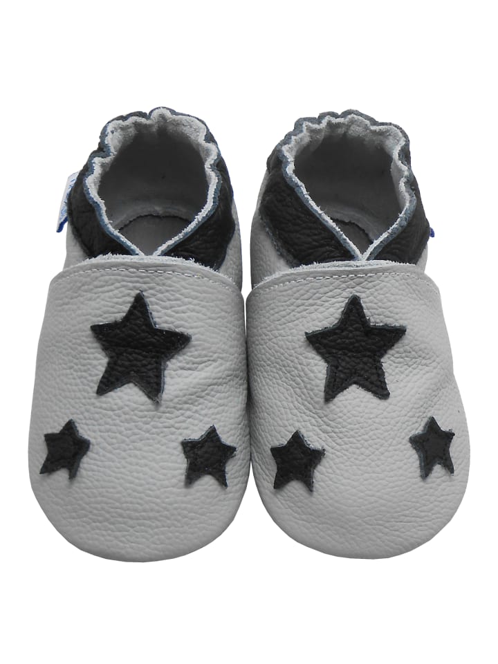 Yalion Leder-Krabbelschuhe 