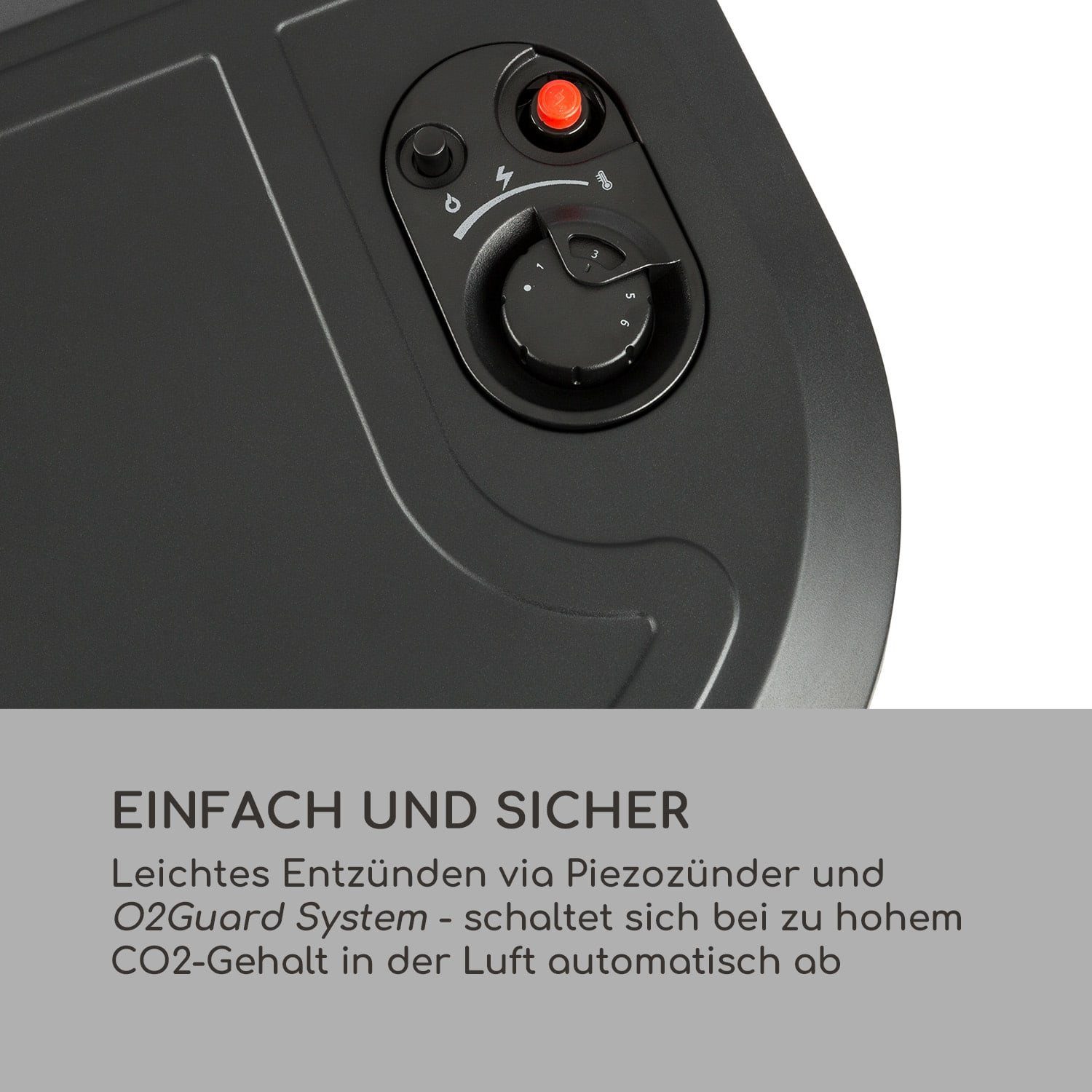blumfeldt Heizkörper Andora Deluxe, Heizofen für innen Gas Gasbrennofen Elektrisch 3400 W Mobil