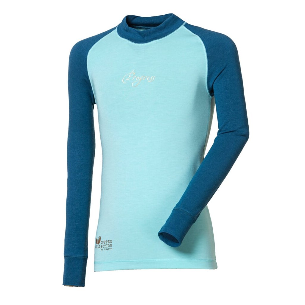 Progress CC NDRD Kinder Langarm-Thermoshirt Petrol/Mint