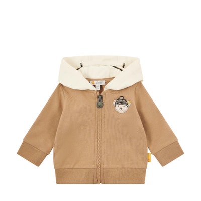 Sweatjacke, braun für Jungs