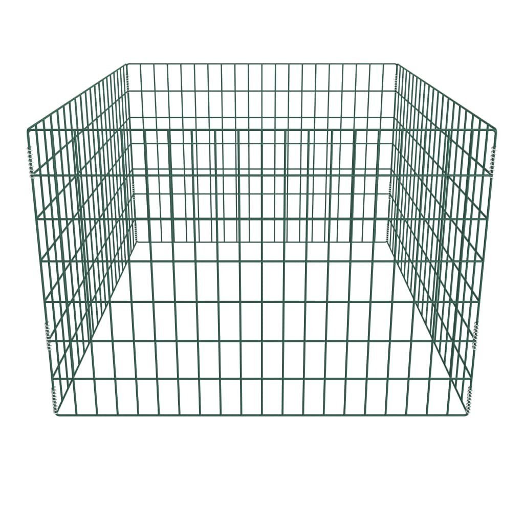 vidaXL Komposter Gartenkomposter Quadratmaschen 100 x 100 x 70 cm