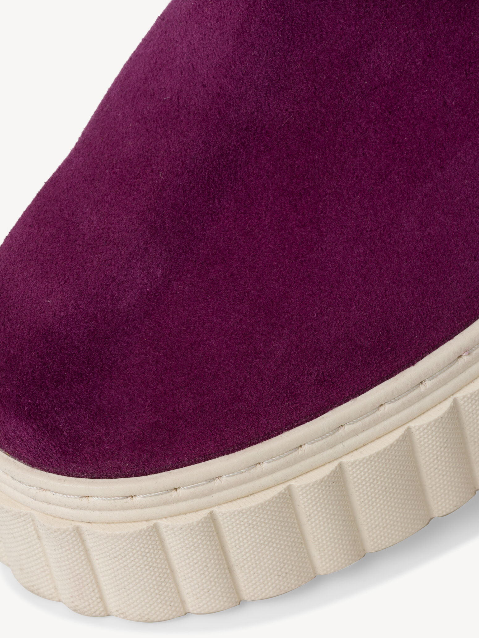 Bottine Chelsea en cuir - mauve