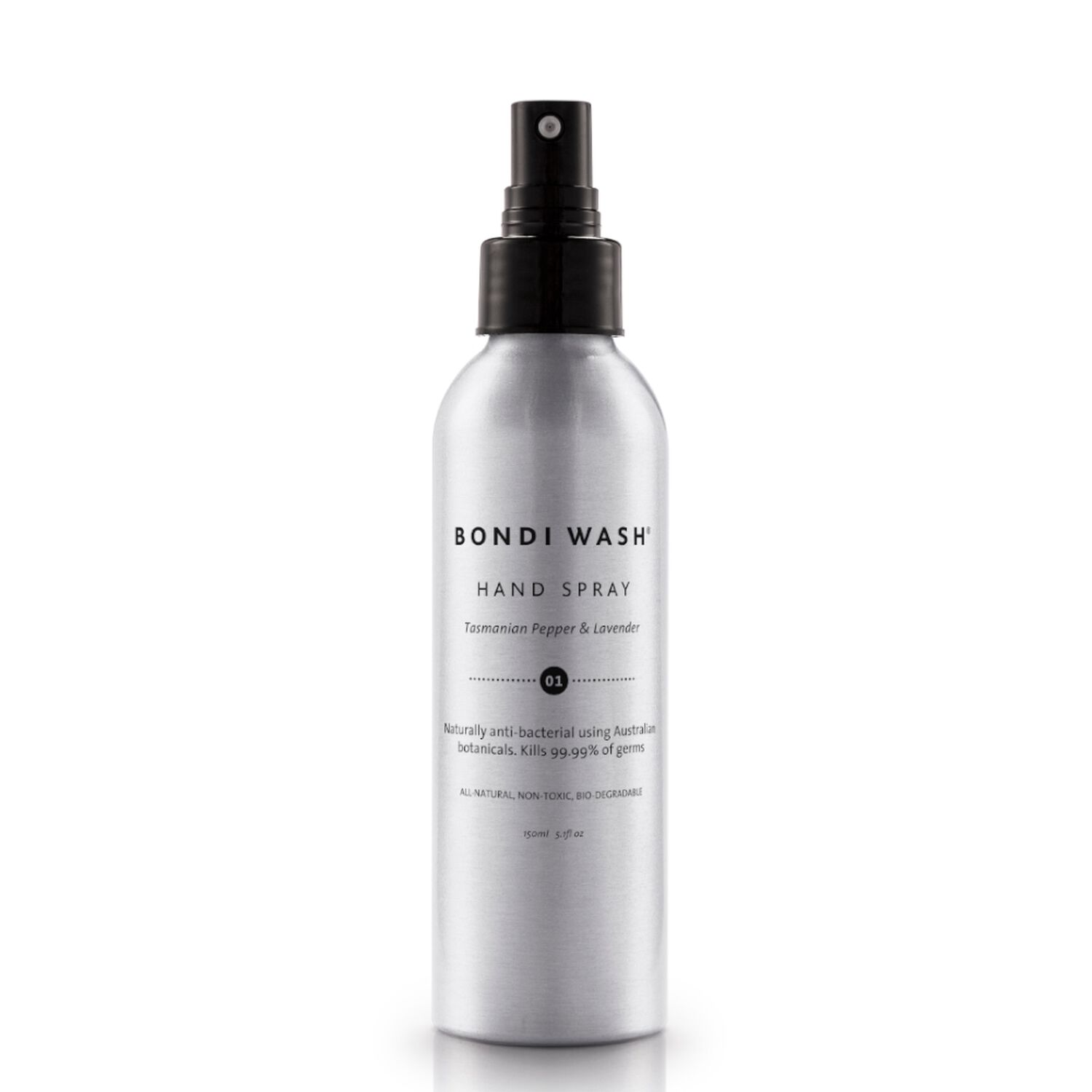 Bondi Wash Spray Assainissant pour les Mains Poivre de Tasmanie & Lavande 150 ml