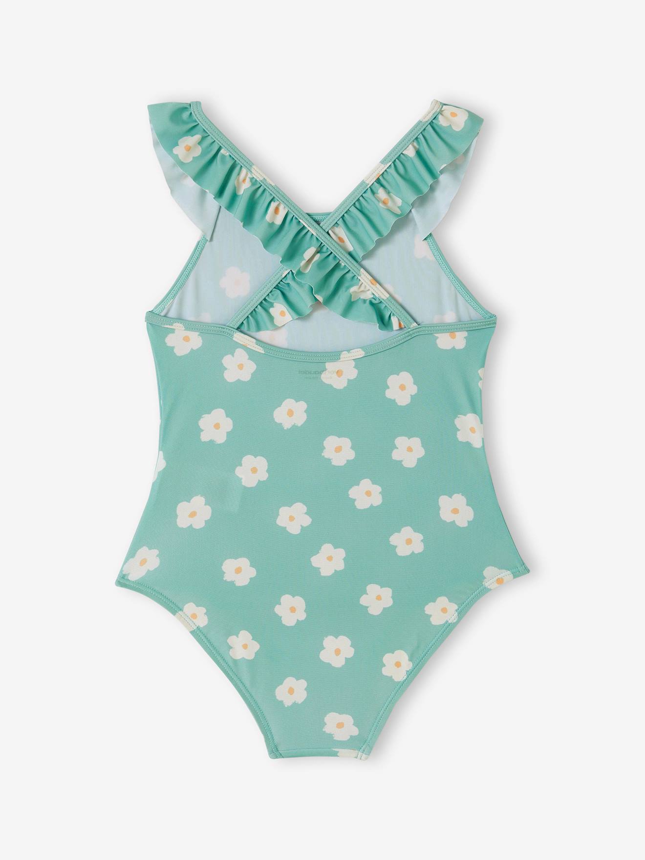 Vertbaudet Mädchen Badeanzug Oeko-Tex - aqua