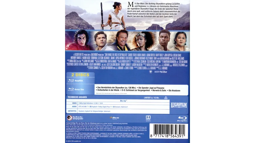 Star Wars - Der Aufstieg Skywalkers  [2 BRs]