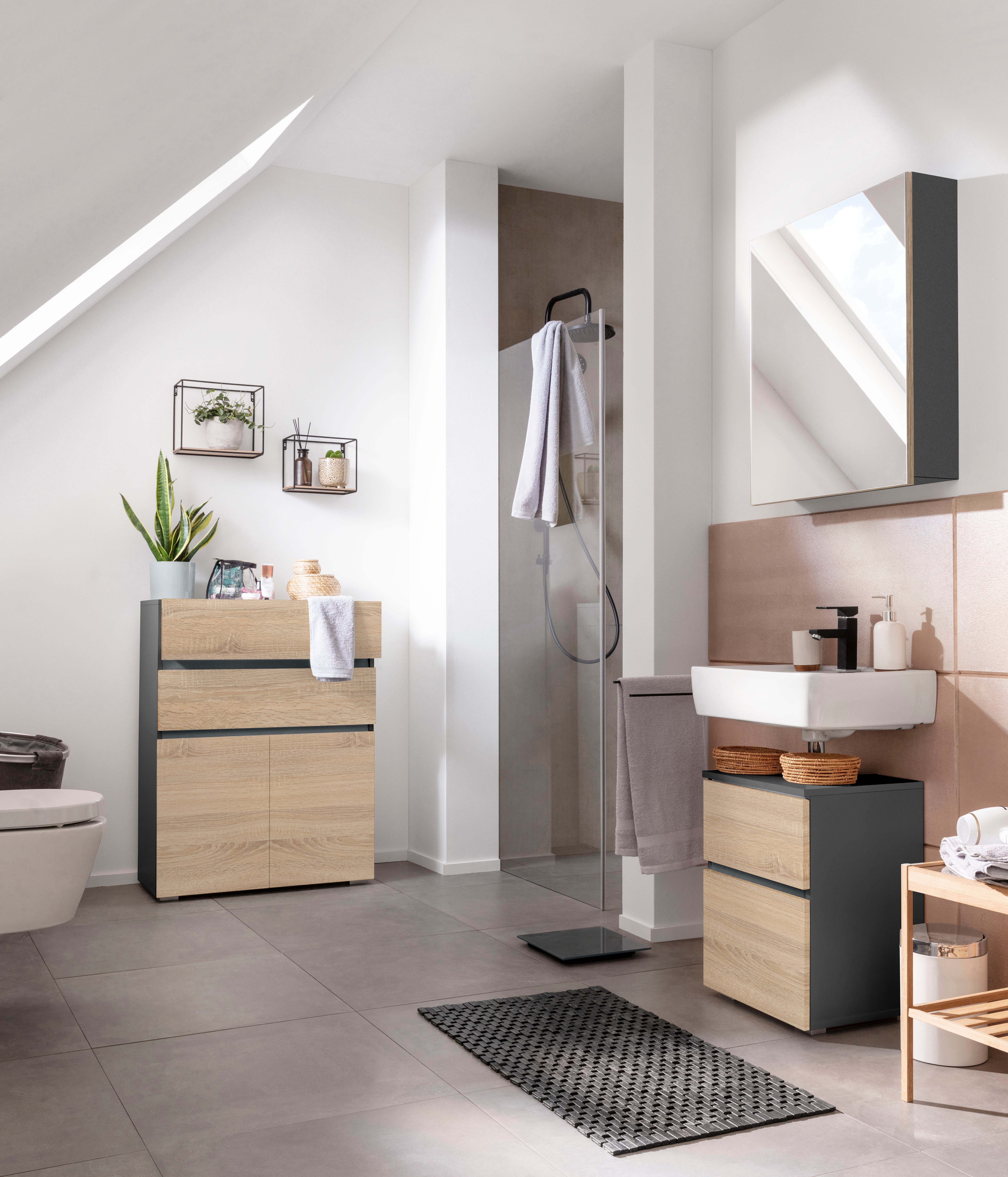 Home affaire Midischrank Wisla Höhe 98 cm, mit Türen & Schubkasten