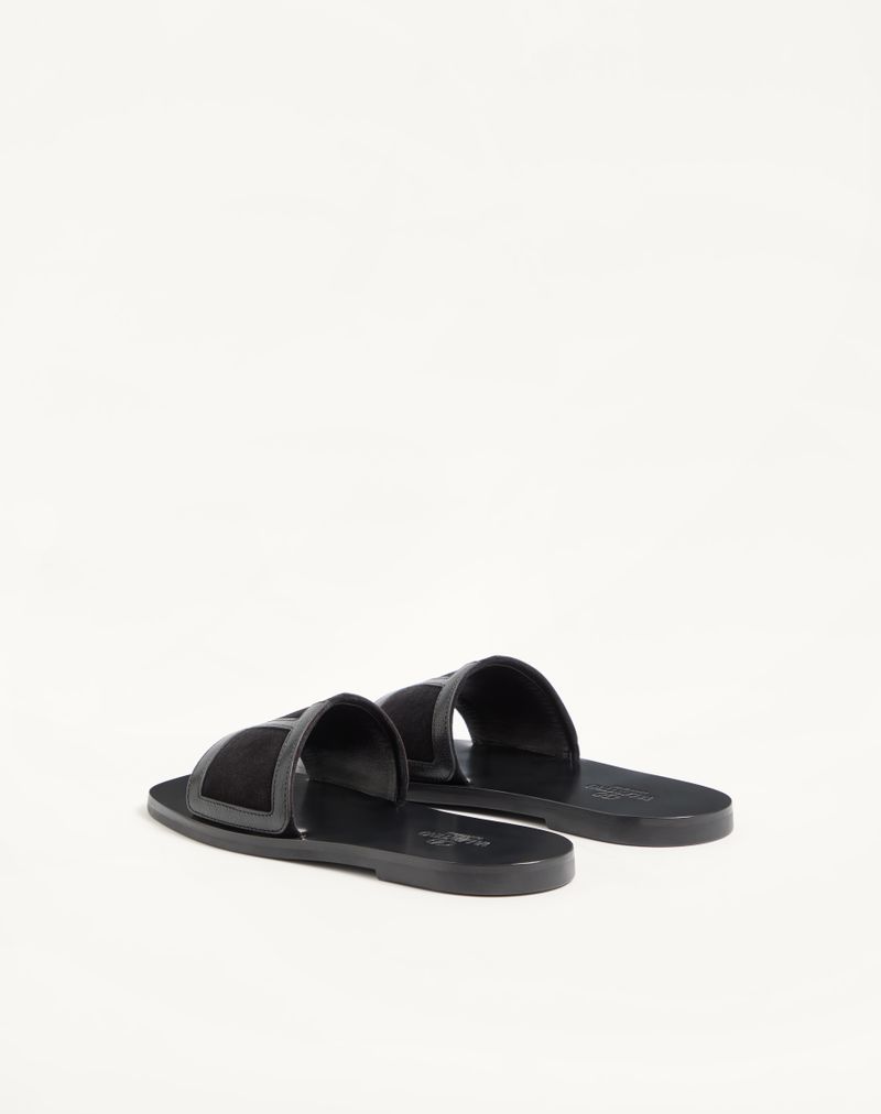 Viva Superstar Slide Sandal in Nappa en Crust
