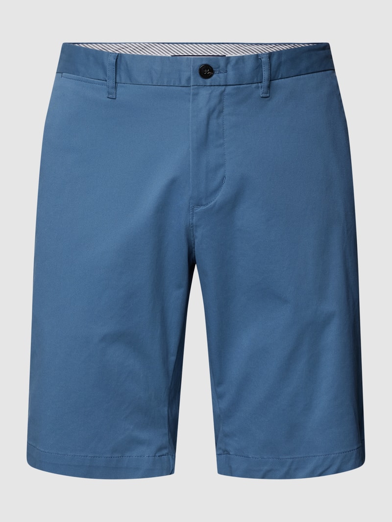 Chino-Shorts mit französischen Eingrifftaschen Modell 'HARLEM' in ozean blau