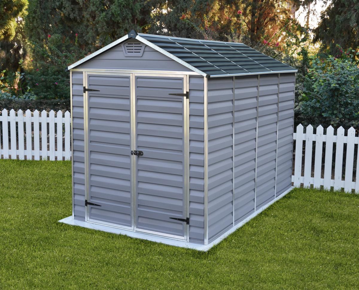 Canopia by Palram Geräteschuppen 6X10 SKYLIGHT Shed Dark Grey/Anthracite   2 x Regal