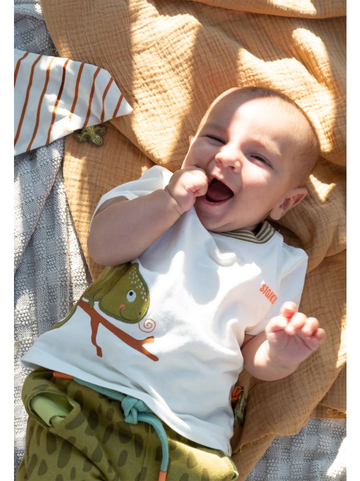 Sigikid T-Shirt welcome to the jungle in Weiß günstig kaufen