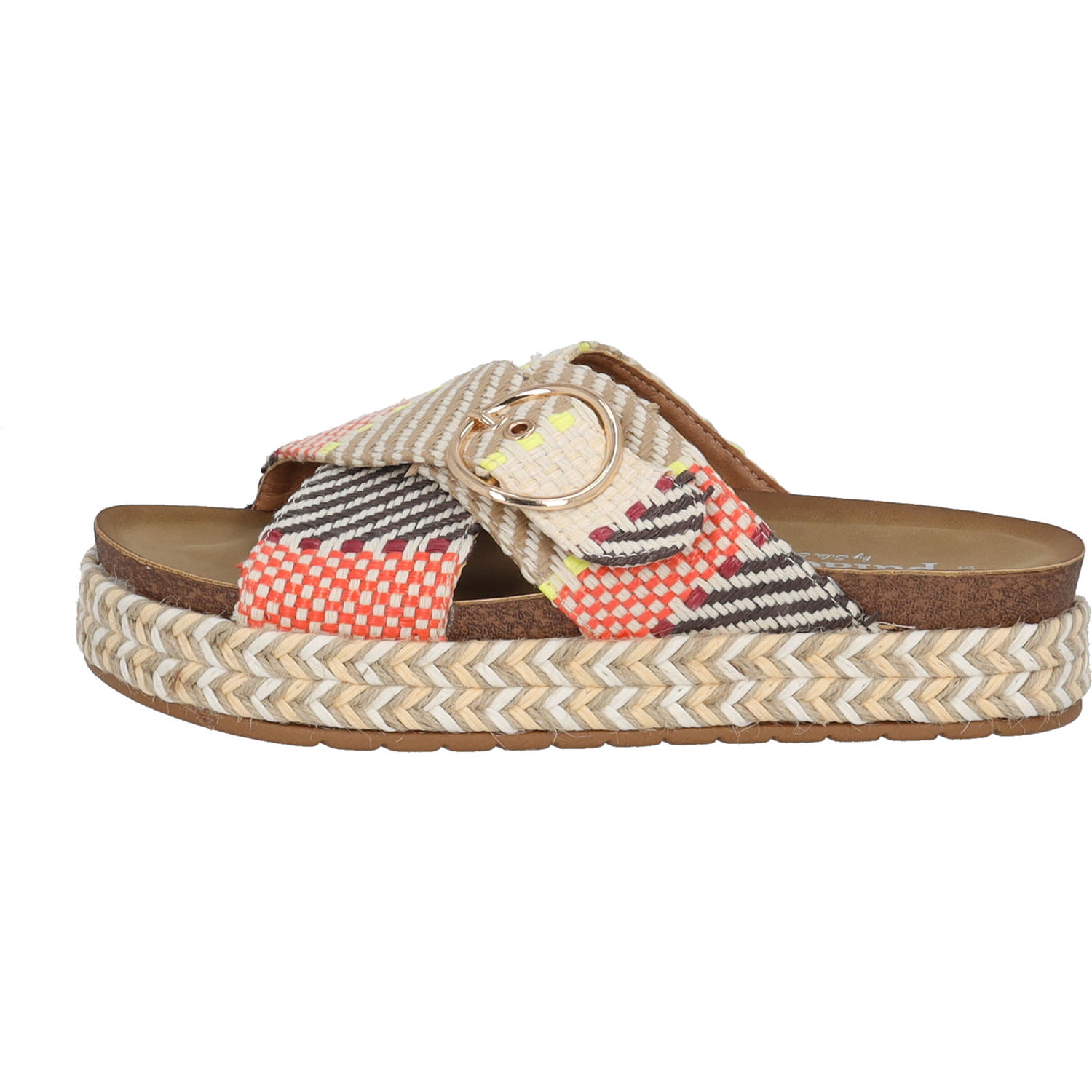 Palado Zurlo by Sila Sahin, Plateau-Pantoletten, Damen, Beige