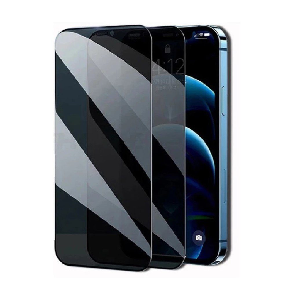 OLi Sichtschutzfolie 2X Sichtschutz Full Screen Privacy für iPhone 12 Mini, Panzer Schutz, (Spar-Set, 2-St), Deckt Kompletten Bildschirm