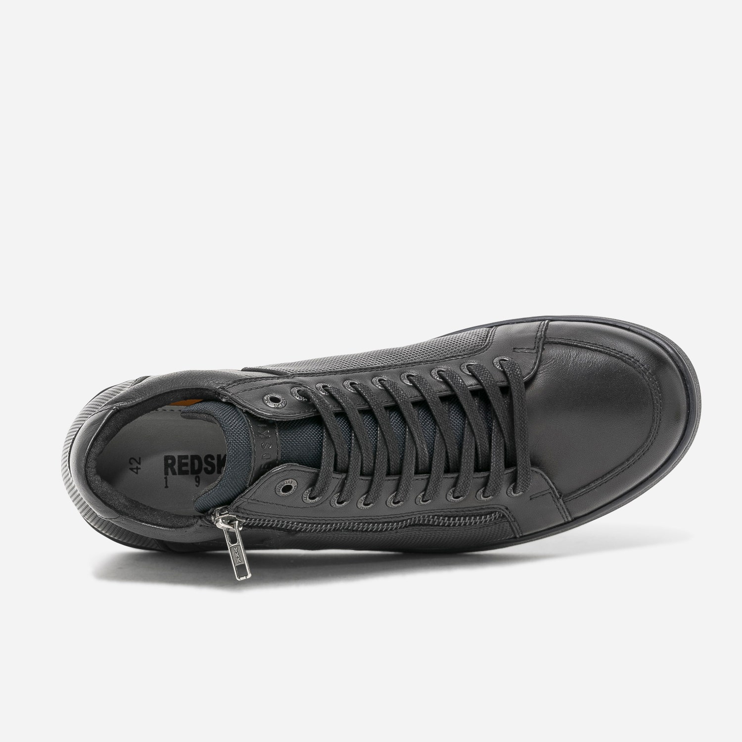 Basket REDSKINS noire en cuir
