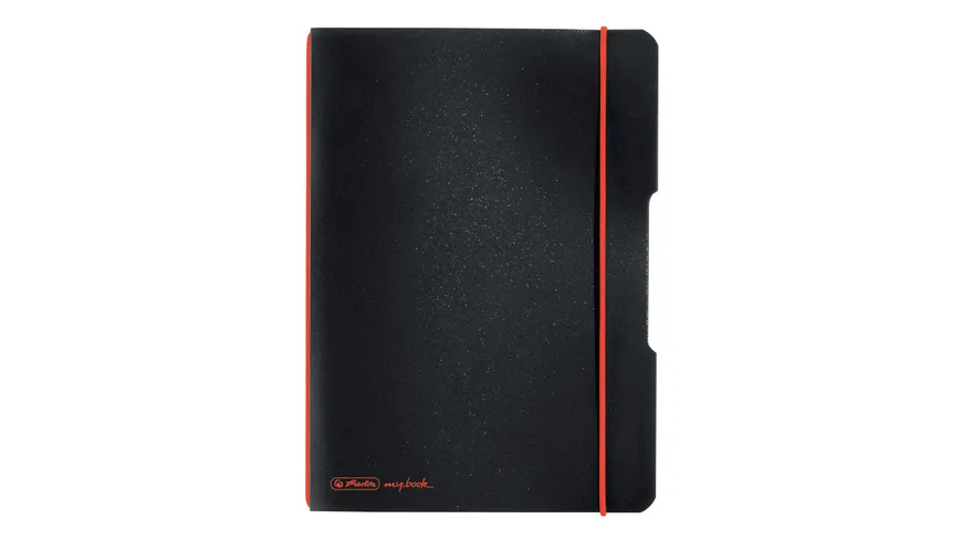 herlitz my.book flex Notizheft PP A5 schwarz kariert