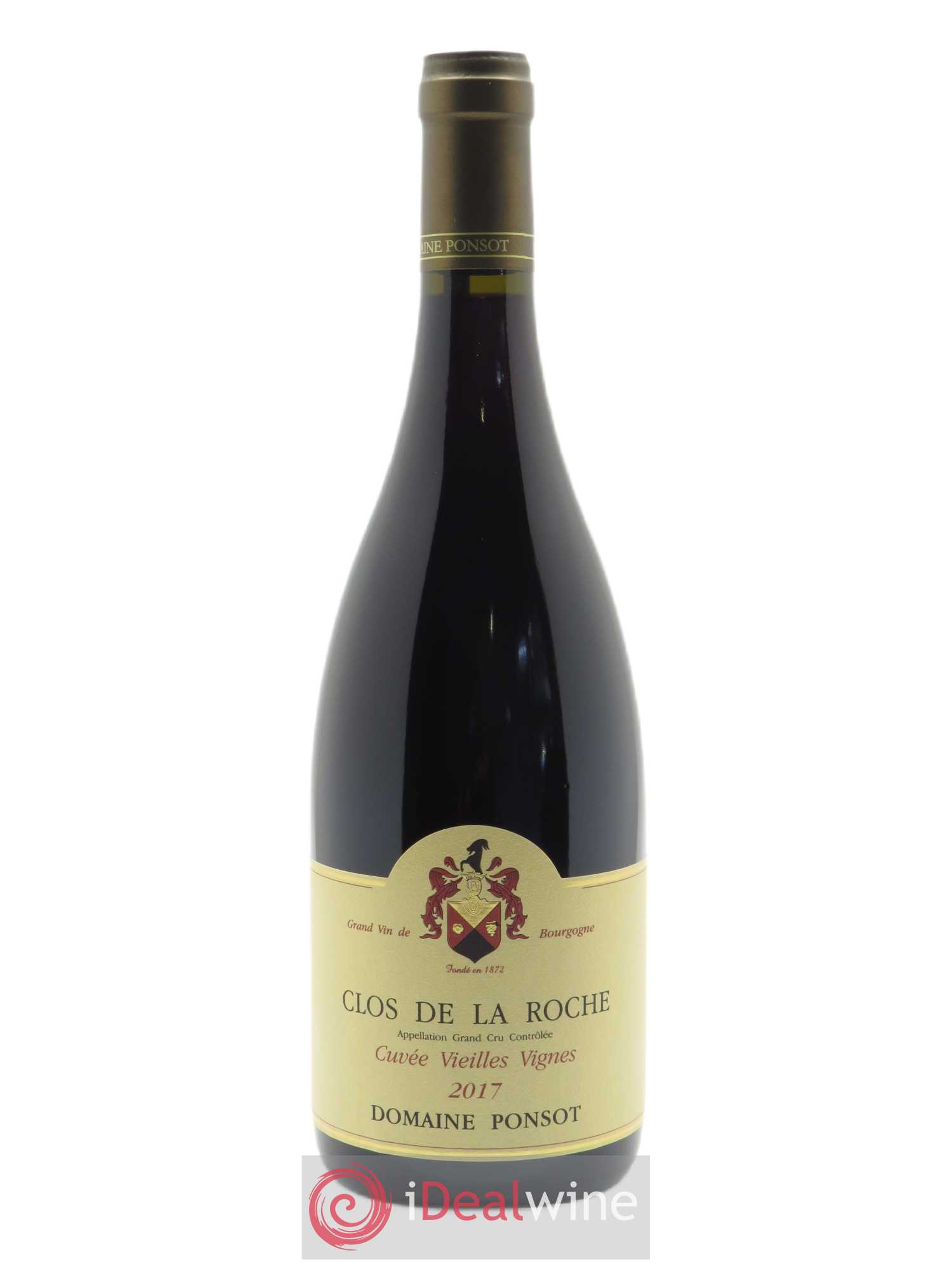 Clos de la Roche Grand Cru Vieilles Vignes Ponsot (Domaine)  2017 - Lot de 1 Bouteille