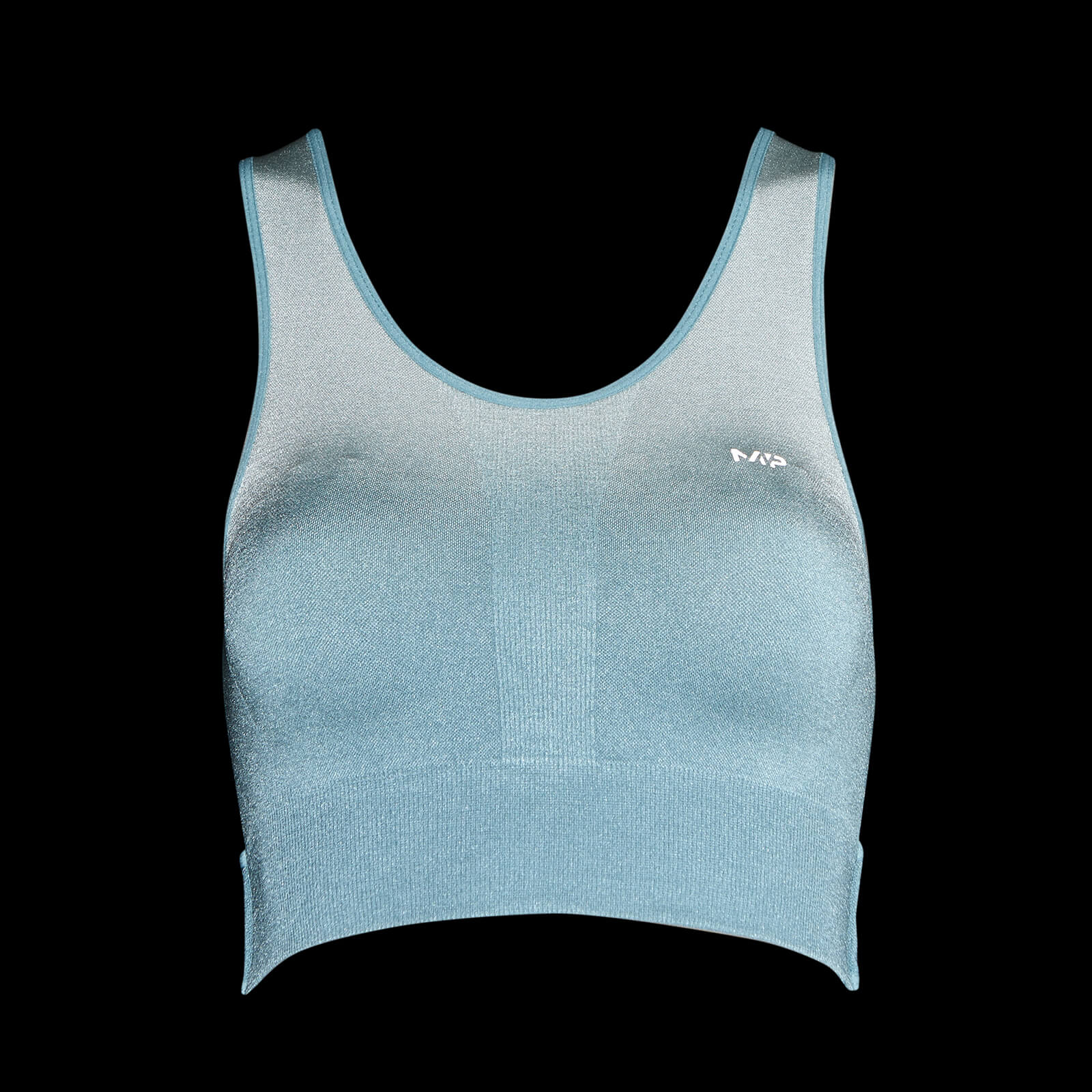 Brassière de sport sans coutures MP Velocity pour femmes – Bleu océan