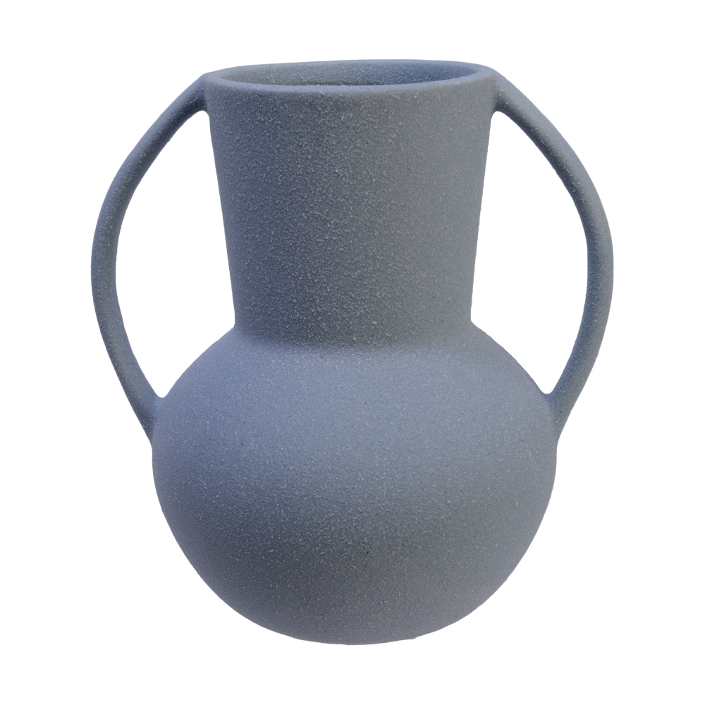 Vase blau matt