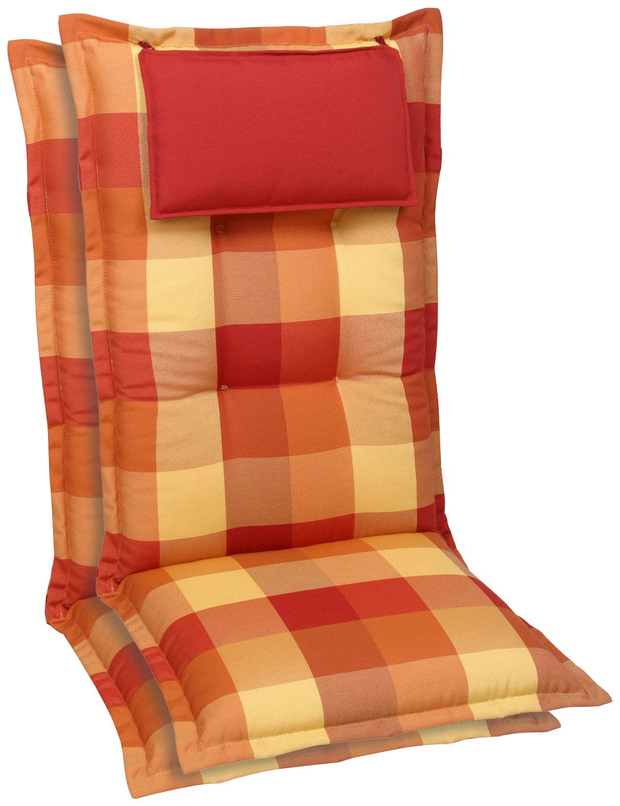 GO-DE Hochlehnerauflage, (Set, 2 St)