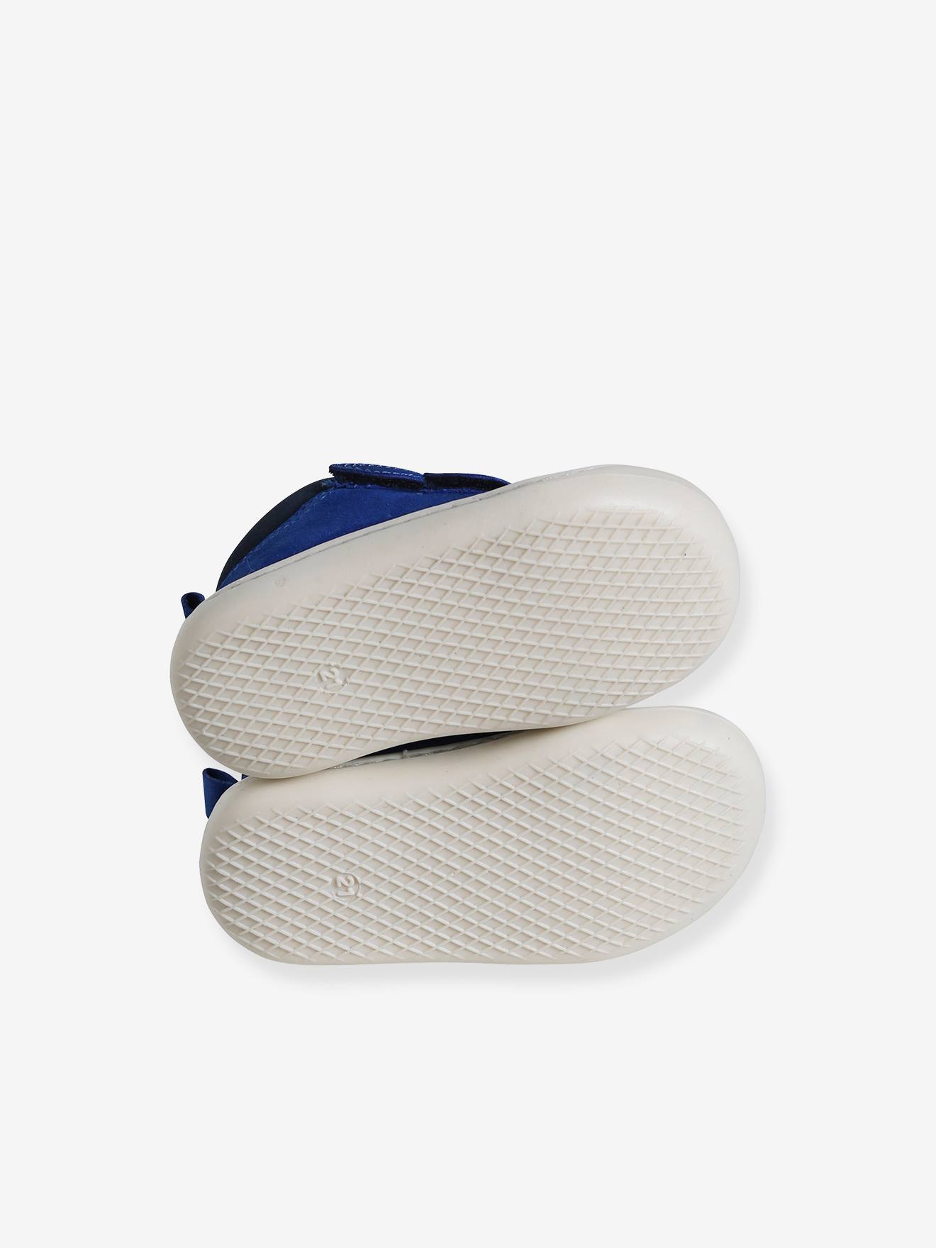 Vertbaudet Baby Lauflern-Boots mit Klett - blau