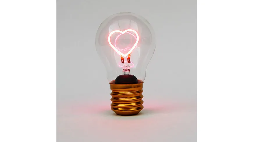 Suck UK Kabellose LED Glühbirne Herz