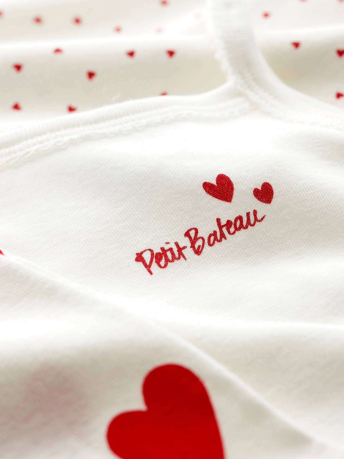Petit Bateau 3er-Pack Baby Trägerbodys PETIT BATEAU, Bio-Baumwolle - weiß