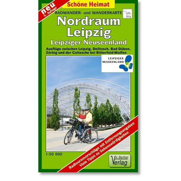 Radwander- und Wanderkarte Nordraum Leipzig 1 : 50 000 - Wanderkarte
