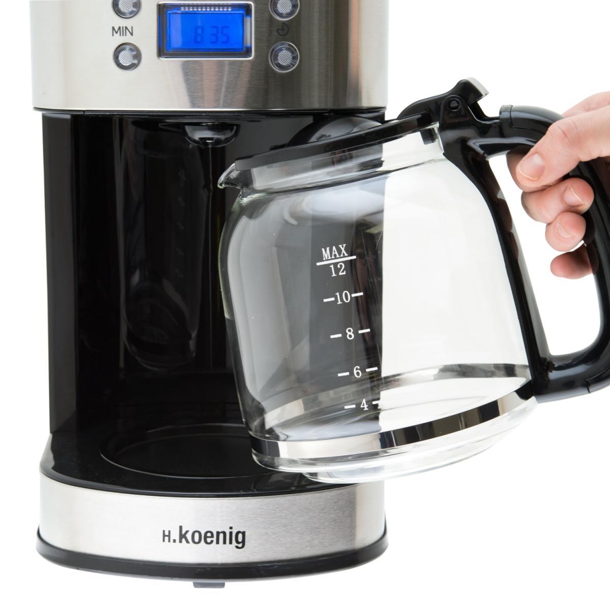 H.Koenig MG30 Filterkaffeemaschine silber