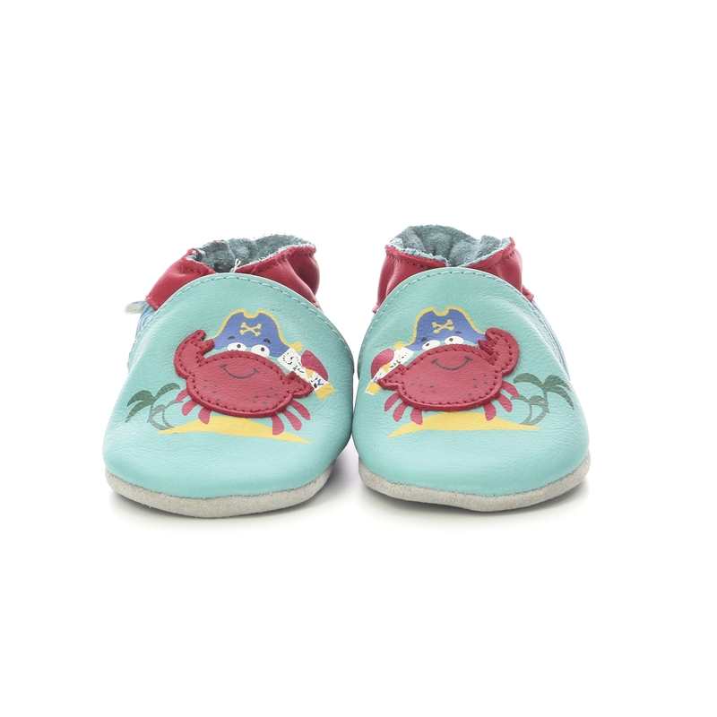 Chaussons cuir Crab Pirate