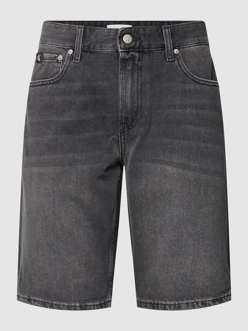 Jeansshorts im 5-Pocket-Design in black