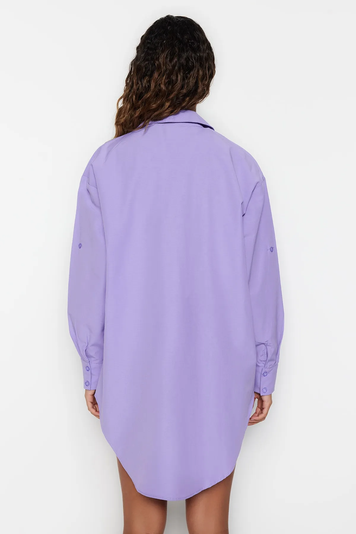 Trendyol Collection  Lila gewebtes Hemd TBESS22GO0664