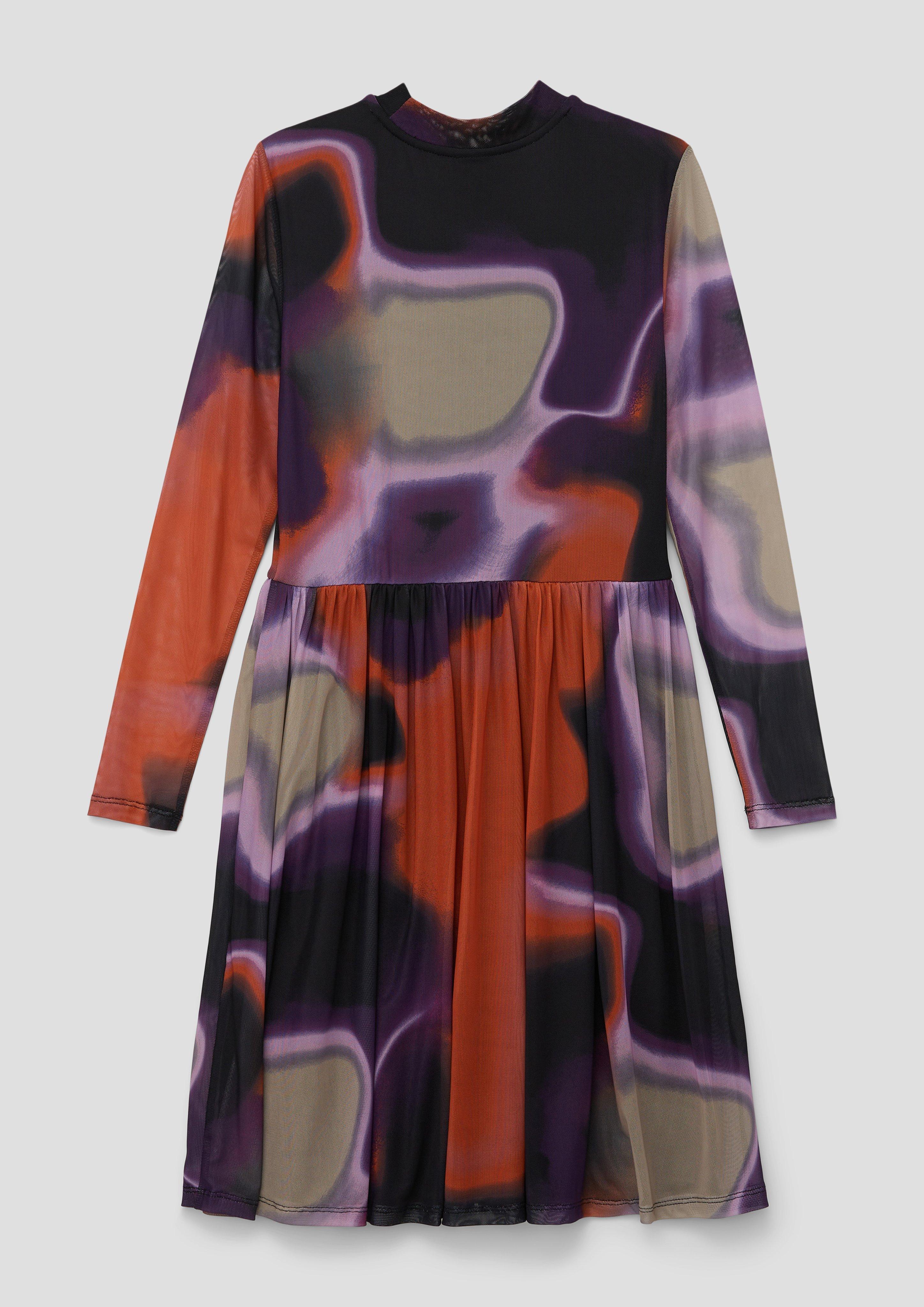 Hochgeschlossenes Meshkleid  2140571-99A2