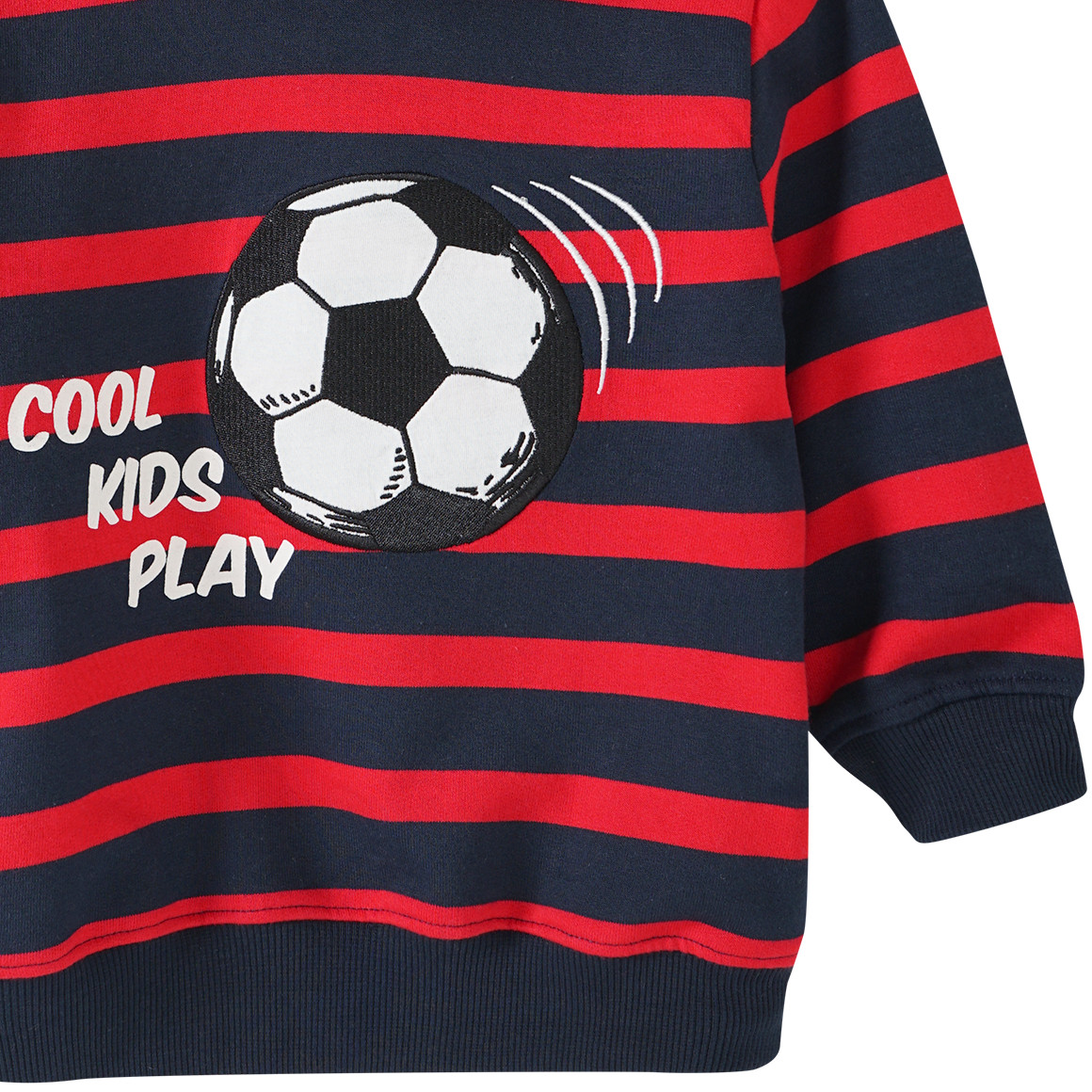 Jungen Hoodie mit Fußball-Applikation