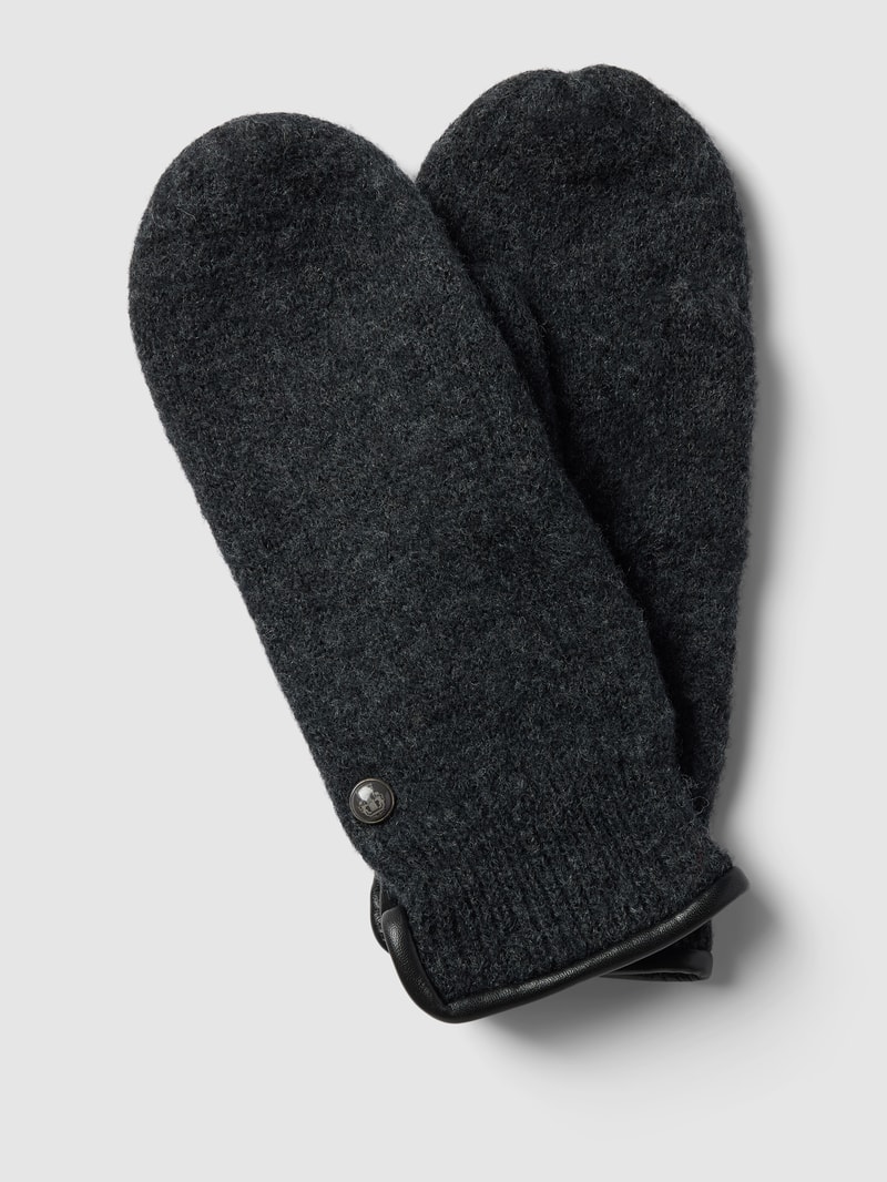 Handschuhe aus Schurwolle Modell 'WALK' in anthrazit