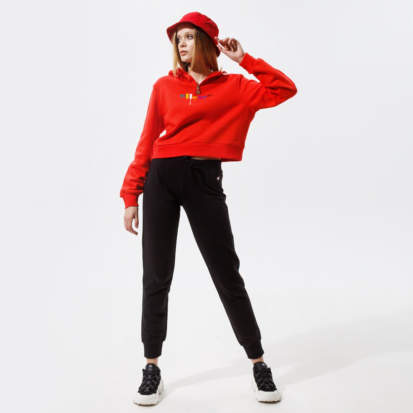 CHAMPION HOSE RIB CUFF PANTS Schwarz