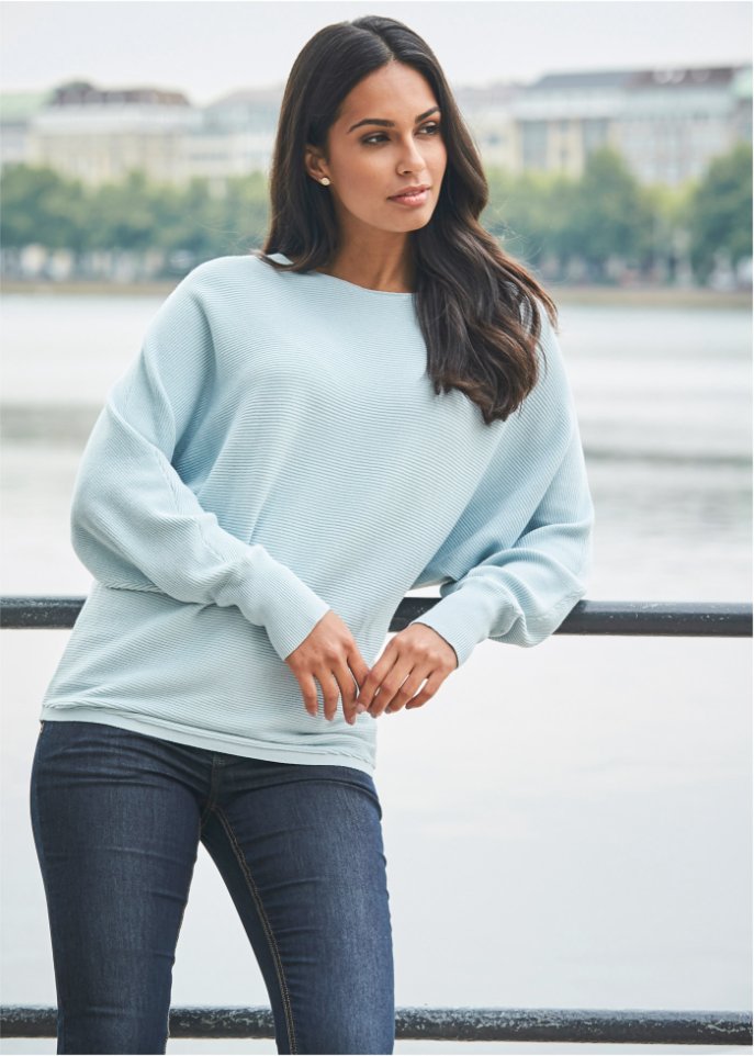 Oversize-Ripp-Pullover