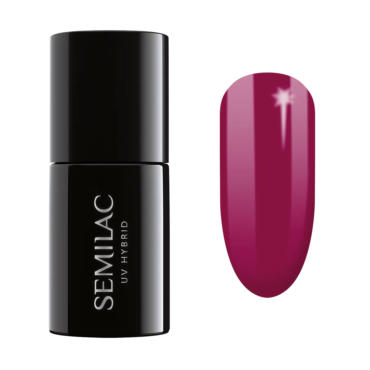 Semilac UV Hybrid Βερνίκι Νυχιών, 028 Classic Wine