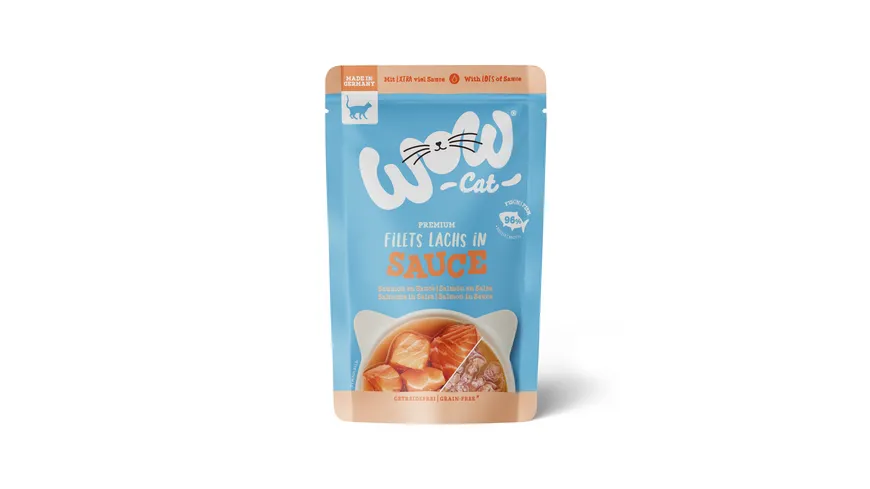 WOW Katzennassfutter Lachs in Sauce 85 g