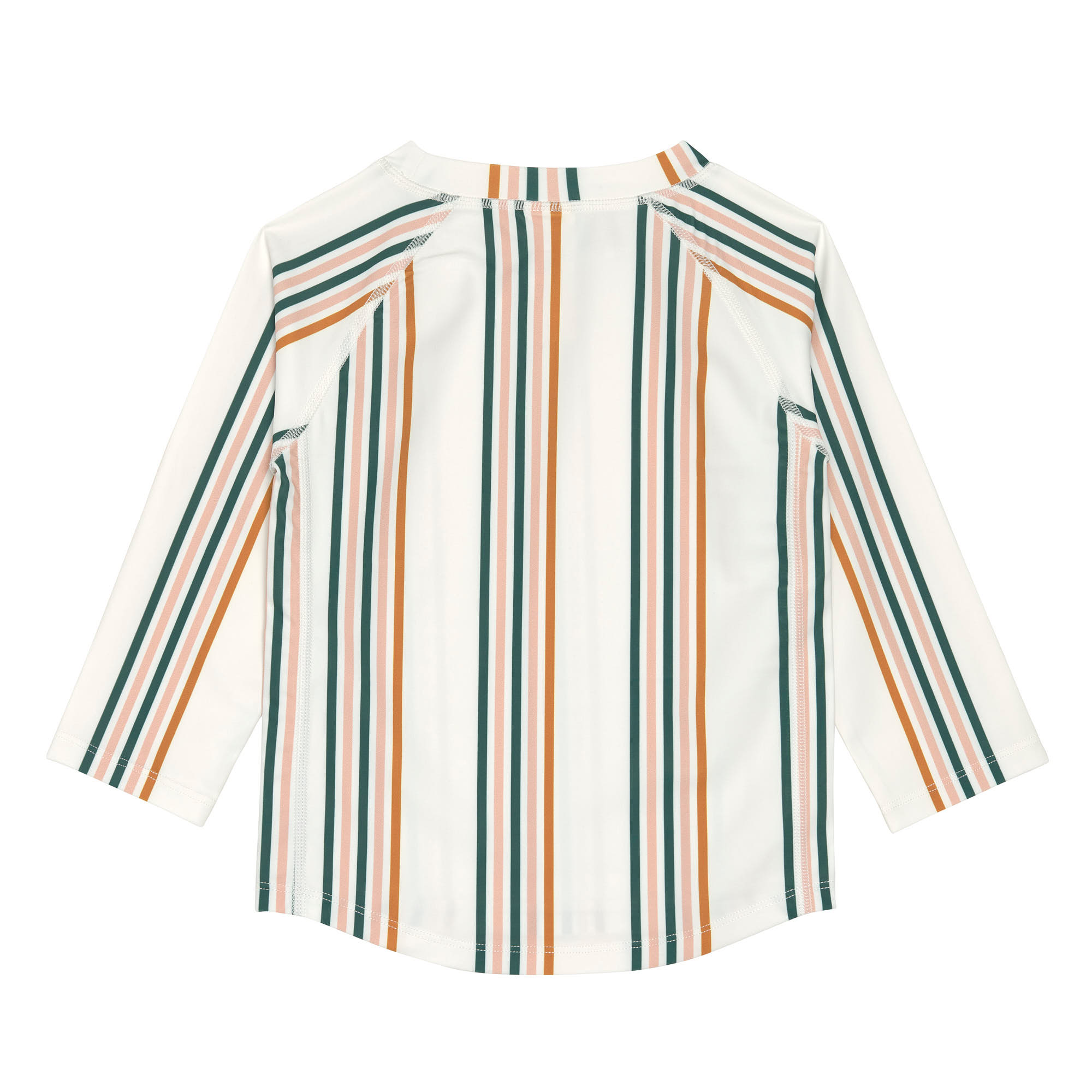 UV Shirt Kinder Langarm - Streifen, Rosa Weiß