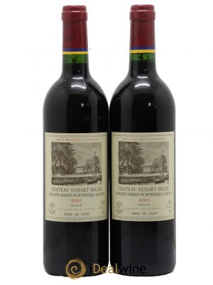 Château Duhart-Milon 4ème Grand Cru Classé  2001 - Lot de 2 Bouteilles