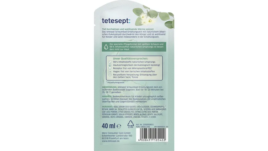 tetesept Schaumbad Erkältungszeit 40 ml