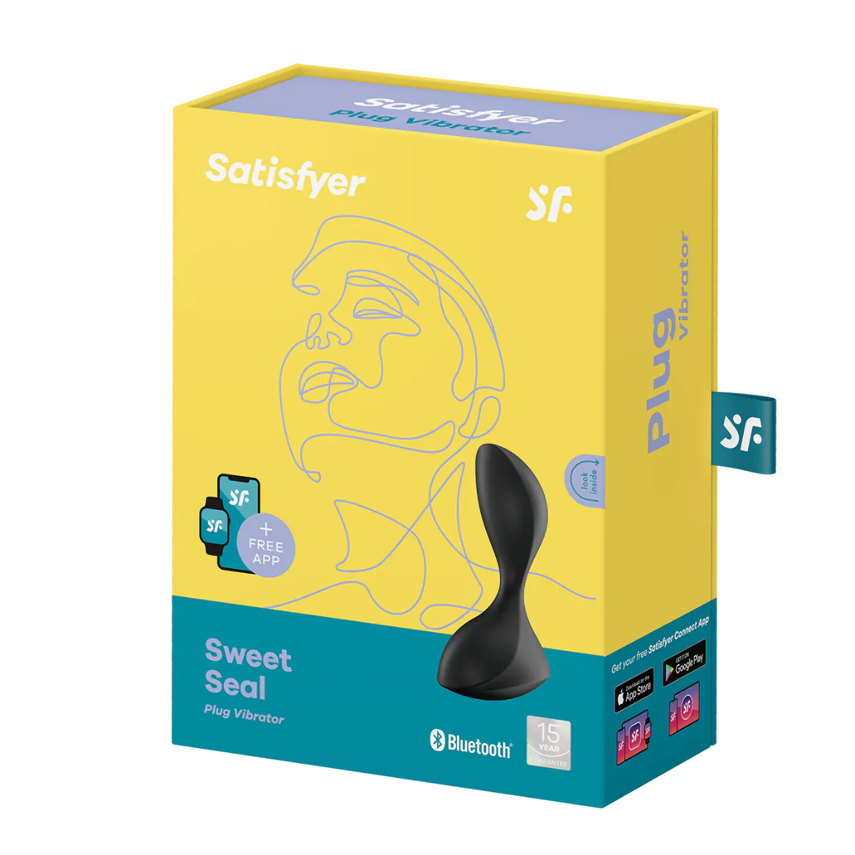 Satisfyer Sweet Seal Connect App Sort Intimmassageapparat